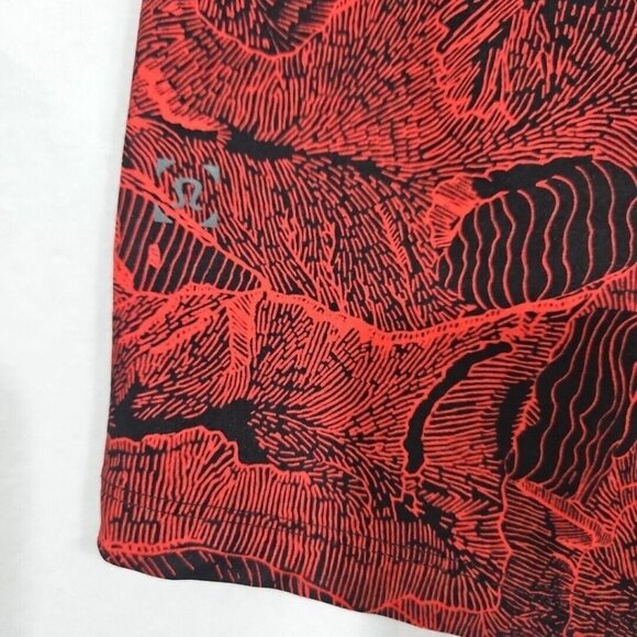 Lululemon Current State Board Short 9” Red Black Mens Size 38 Unlined Swim Short - Picture 4 of 11